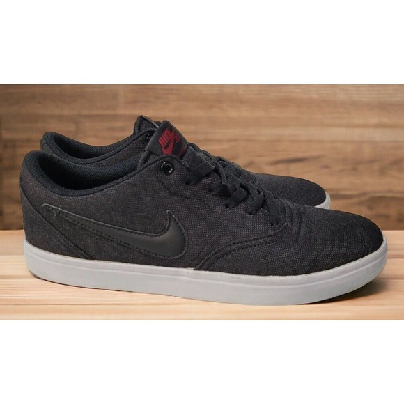 NIKE SB Check Skateboarding Dunk Shoes Black Gray Mens Size 11.5 Fast Shipping - Picture 7 of 12